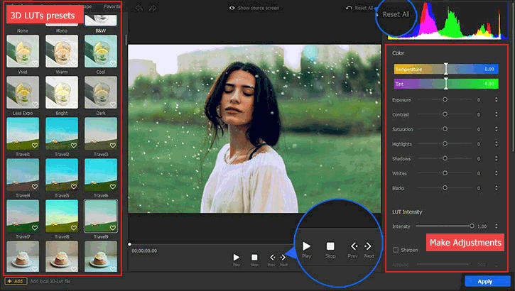 Add 3D LUTs to Picture