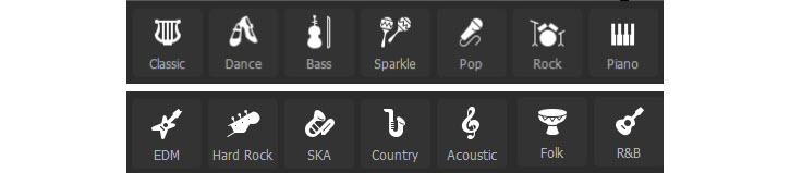 Presets in Equalizer