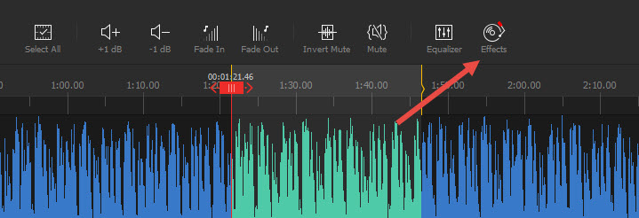 Select a Section from the Audio