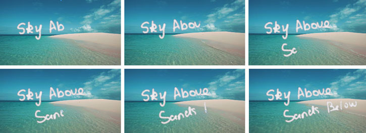 Animated Handwriting Doodles Example