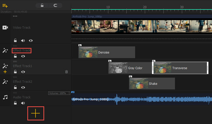 Effect in Videoproc Vlogger