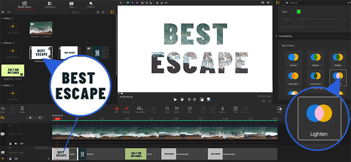 Video in Text Effects