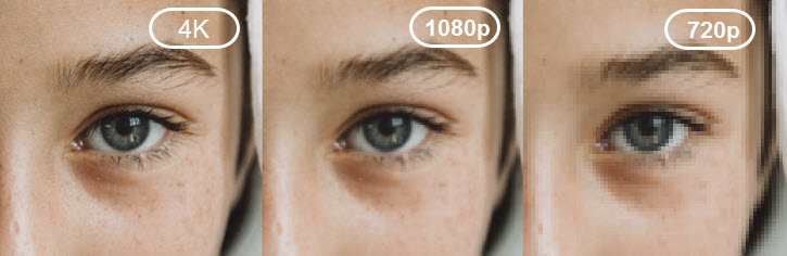 Video quality and resolution